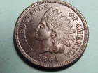 1864-L  INDIAN HEAD CENT   VERY NICE AU  COIN SNOW 3