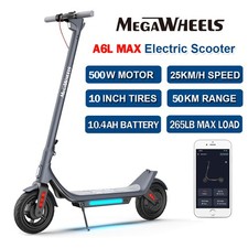 500W Commuter Electric Scooter For Adult 15MPH 31 Mile Range 10" Pneumatic Tires