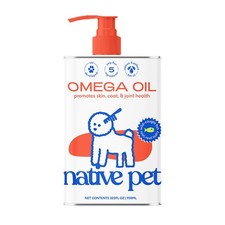 Native Pet Dog Omega-3 Fish Oil Skin  Coat - Salmon Oil, 32 Fl Oz