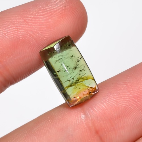 5 Ct Radiant Watermelon Tourmaline Cabochon 15x8x5 mm Multicolor Translucent - Picture 3 of 5
