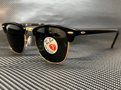 RB3016F CLUBMASTER 901/58 55口19 145 ЗР RAY BAN RB3016 901 58 Black Square Unisex Polarized 55 mm