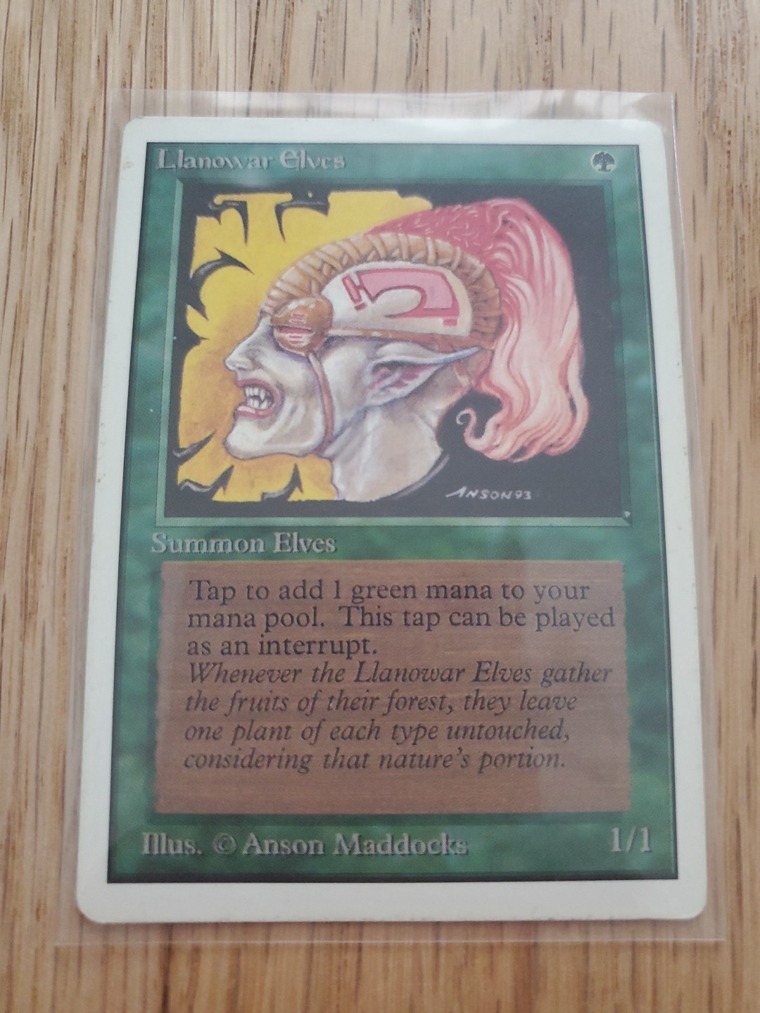 Magic Llanowar Elves Unlimited Edition Mtg Lp