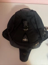 Icon Motorsport Black Tank Bag 10.5” X 9” No Straps