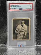 Bowman 1948 Steve Van Buren Rookie #7 PSA 3 Philadelphia Eagles Football Card. rookie card picture