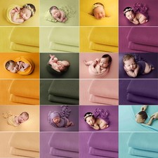 Newborn Photography Props Soft Wrap Blanket Backdrop Stretchable Fabrics