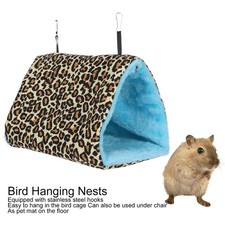 Soft Bird Hammock Bed House Warm Pet Hanging Nests Tent Hut Cage Pad for Winter