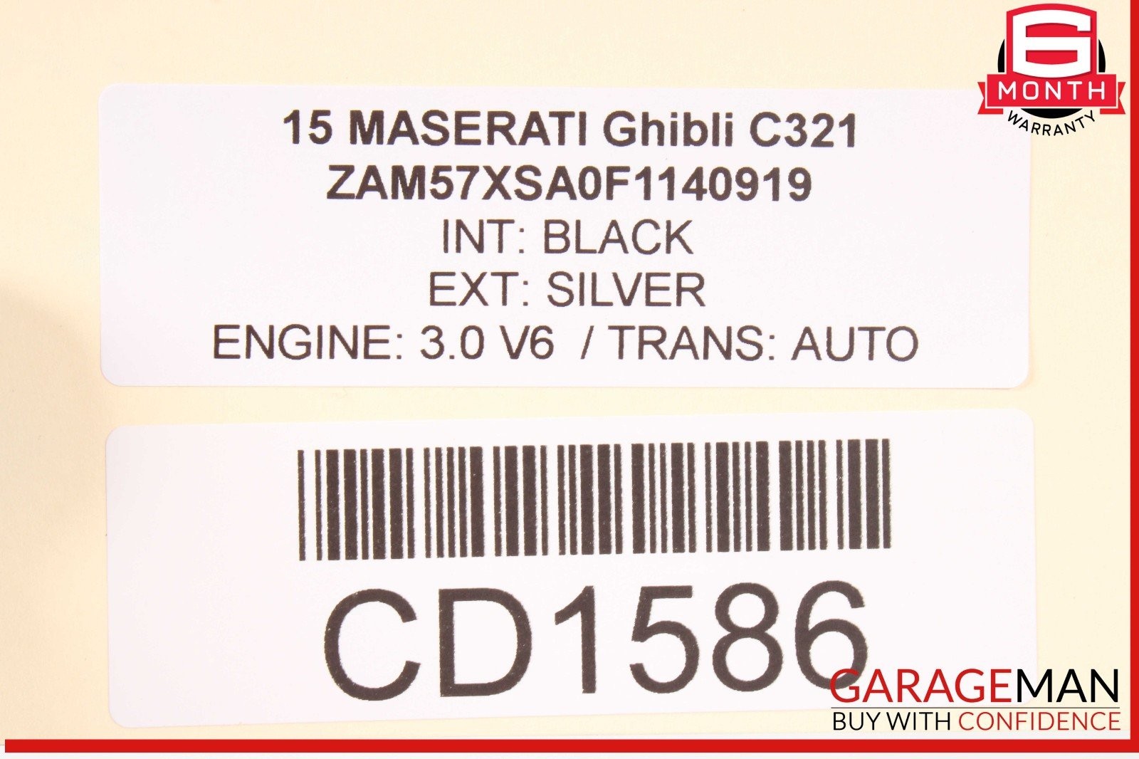 14-17 Maserati Ghibli M157 Front Right Side Lower Bottom Seat Cushion OEM
