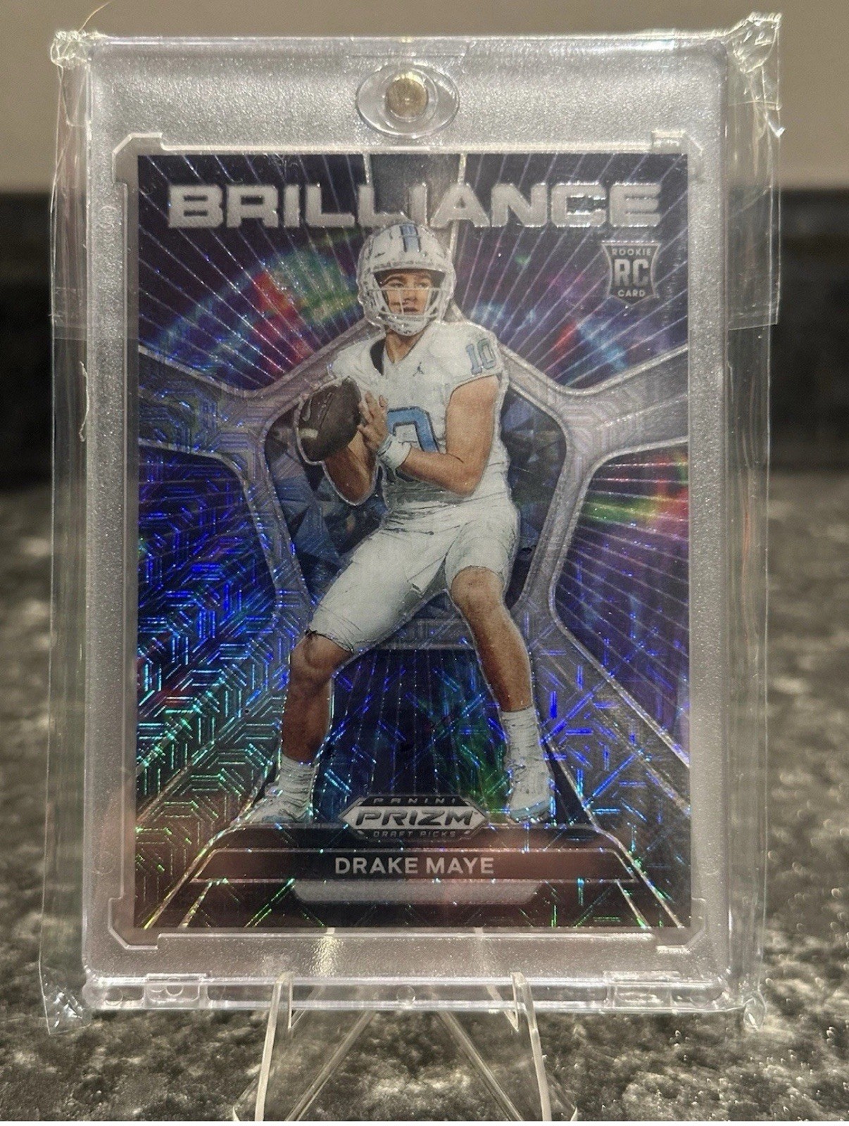 2024 Prizm Draft Picks Drake Maye /25 RC Mojo Prizm Brilliance #BR-DM Patriots