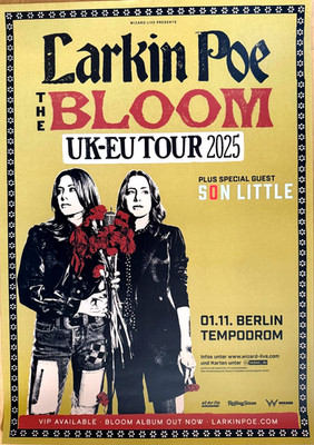 LARKIN POE 2025 BERLIN - orig. Concert Poster - Konzert Plakat - DIN A1