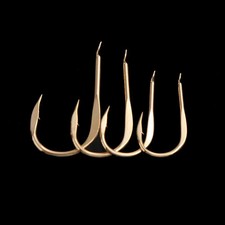 20Pcs/Pack Fishing Hooks Golden Single Fishhooks Jig Barbed Hook Carp Sea Fishin