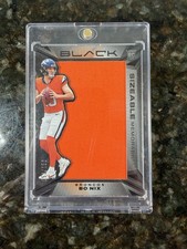 Bo Nix 2024 Panini Black Sizeable Memorabilia Rookie Card /150. rookie card picture