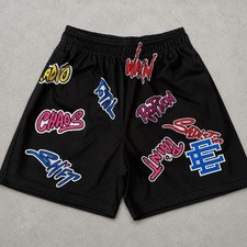 Brand New W/ Bag Eric Emanuel X Matty Boy EE Black Shorts Size Large