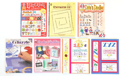 Lot of 7 Lettering Express It Doodles & Dots & Scribbles Coluzzle Craft Booklets
