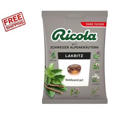 Imported Sugar-Free Licorice Drops   75g of Vegetarian Cough Relief from