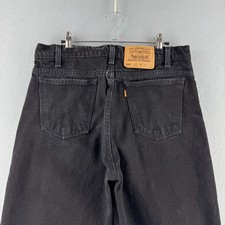 Vintage Levis Jeans Mens 34x34 Fits 32x34 Black 550 Relaxed Tapered 90s 1995