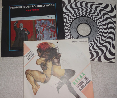 3 x Single: Frankie goes to Hollywood - Relax / Two tribes / Rage hard, 80er