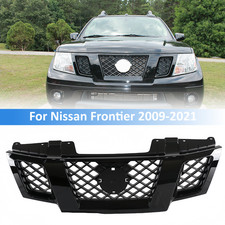 Front Upper Bumper Grille Gloss Black For Nissan Frontier 2009-2021 62310-zl00b