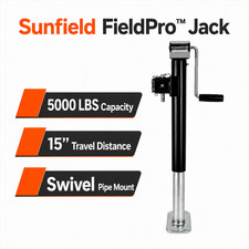 5000 Lb Pipe Mount Swivel Trailer Jack Top Wind 15 Travel Weld-on Ag Implement 5000 Lb Pipe Mount Swivel Trailer Jack Top Wind 15 Travel Weld-on Ag Implement