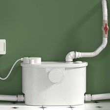 Macerating Grinder Pump with 4 Inlets for Basement Toilet/Kitchen/Sink/Shower