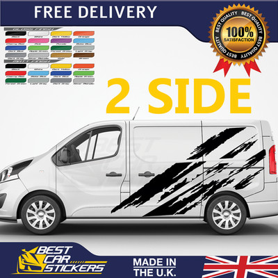 Aufkleber für Nissan NV300 SWB Seitenstreifen Van Grafik Wohnmobil Decals