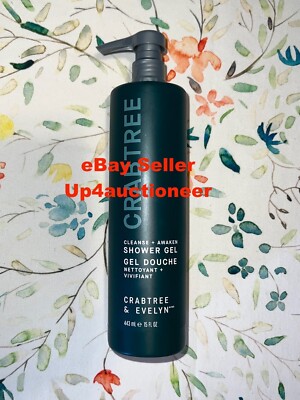 Special $28  Crabtree And Evelyn Cleanse + Awaken Shower Gel 15oz / 443ml