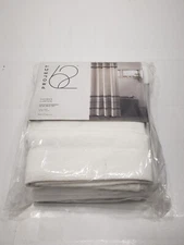 Project 62 Shower Curtain Oeko-Tex Cotton Fabric Farmhouse Gray Striped New