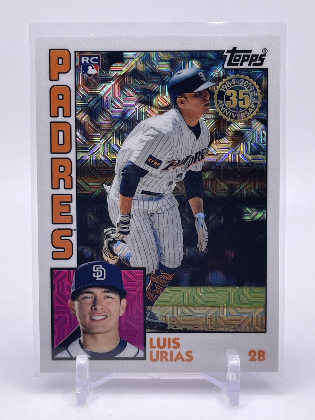 Luis Urias 2019 Topps Chrome Silver Pack Insert #T84-34 San Diego Padres