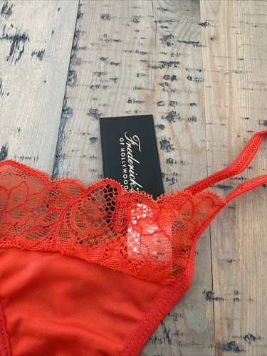Neu mit Etikett Frederick's Of Hollywood orange exxtreme Spitze Mini G-String Blumenmusterspitze - Bild 2 von 5