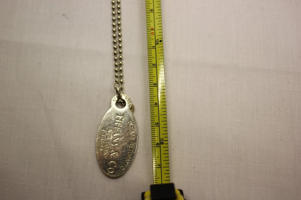 Tiffany & Co New York T36698 925 Argento Sterling Collana - Immagine 3 di 4