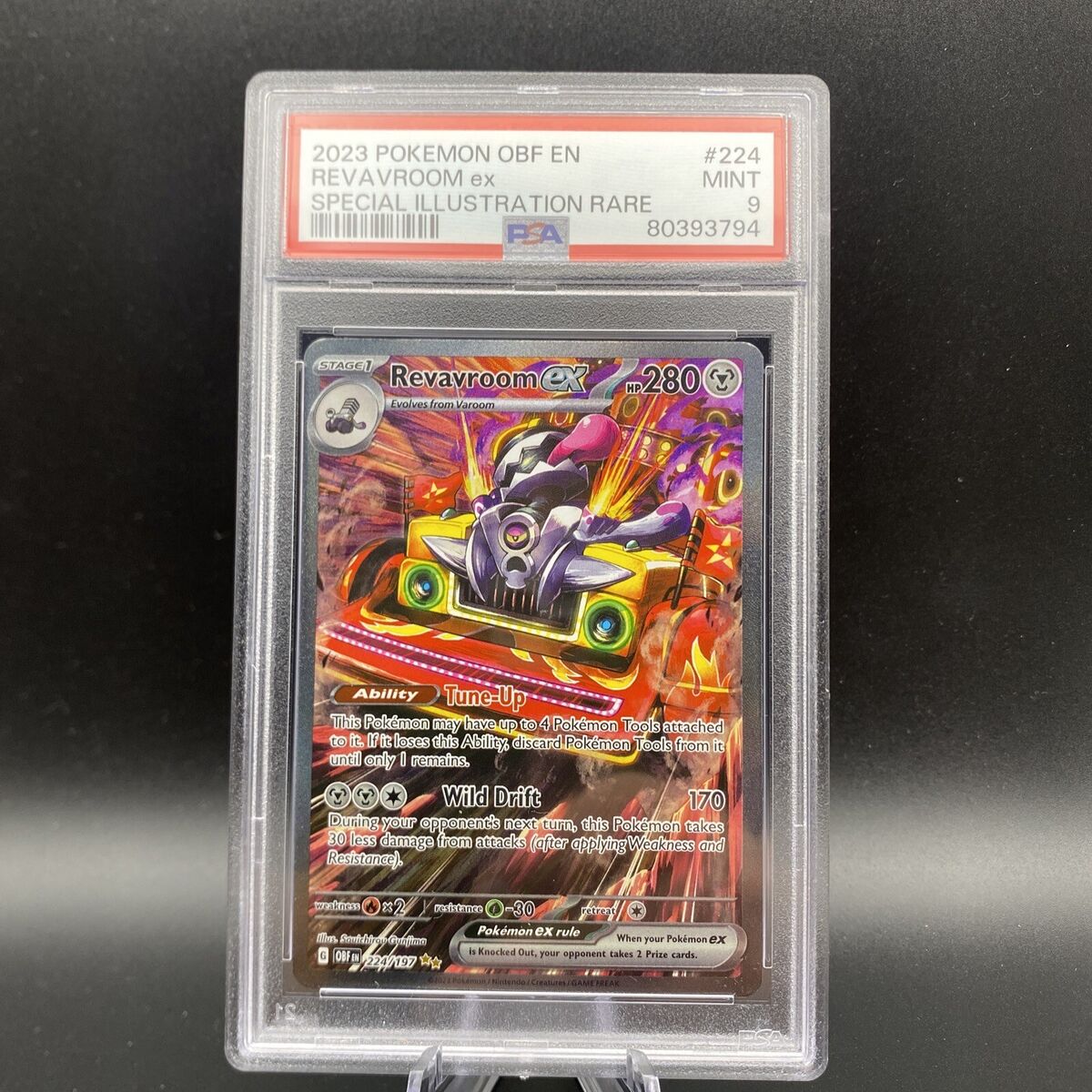 PSA 9 MINT Revavroom EX 224/197 Obsidian Flames Pokemon Card PSA 9 MINT Revavroom EX 224/197 Obsidian Flames Pokemon Card