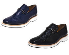 LIBERTYZENO Mens 3D Leather Design Tuxedo EVA Sole Penny Loafers  Slip on Shoes