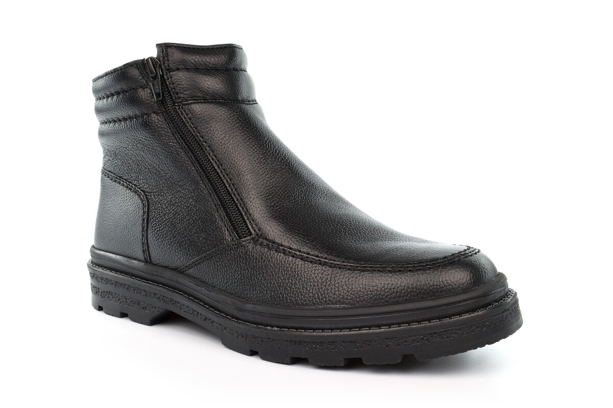 Mens Leather Boots Wide Open Mens Ankle Boots Boys School Boots Thermal