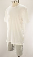 UGG Mens White Heather Gray DARIEN Tee Short Pajama Lounge Set LARGE NWT