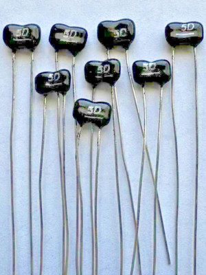 15X - 5pF @ 300V .5pF - DIP SILVER MICA CAP - GOOD 4~~ HiFi /Audio/RF ...
