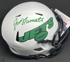 JOE NAMATH SIGNED NEW YORK JETS LUNAR ECLIPSE SPEED MINI HELMET JSA WA755115