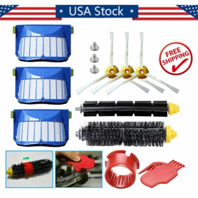 Replacement Parts for iRobot Roomba 600 610 620 650 614 618 Vacuum Filter Brush