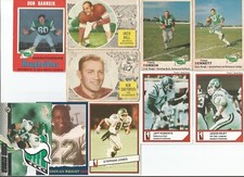 1950s TO 2000s CFL SASKATCHEWAN ROUGHRIDERS20 CARD LOT inc DURANT, GELTZLAF T122