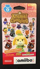 Official Nintendo Animal Crossing Amiibo Card Pack  Series 4  NEW