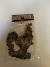 2004 Enchanted Forest Christmas Ornament CHICKEN rooster decoration farm holiday