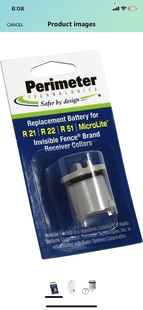 Perimeter IFA-001 Dog Collar Batteries For Invisible Fence R21 R22