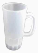6 Large 32 oz Clear  Beer Mugs/ Steins,  Made in America Lead Free No BPA*