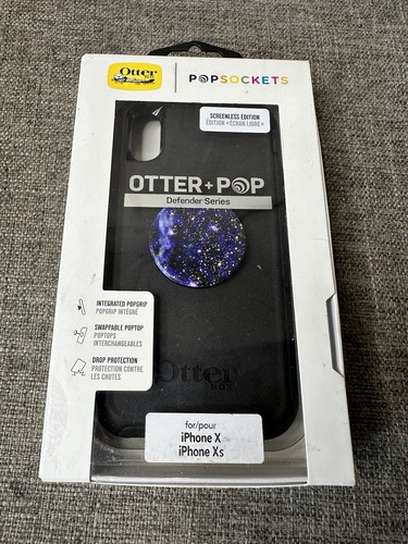 Otterbox Otter+Pop Defender Series iPhone X/XS Case Black Space Moon ...