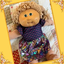 Lovely Vintage Cabbage Patch Kids Girl Doll Sandy Hair Poodle Two  Ponies HM9