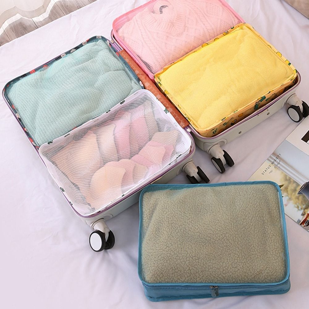 Packing Cubes Travel Pouches Luggage Organiser Suitcase Clothes Storage