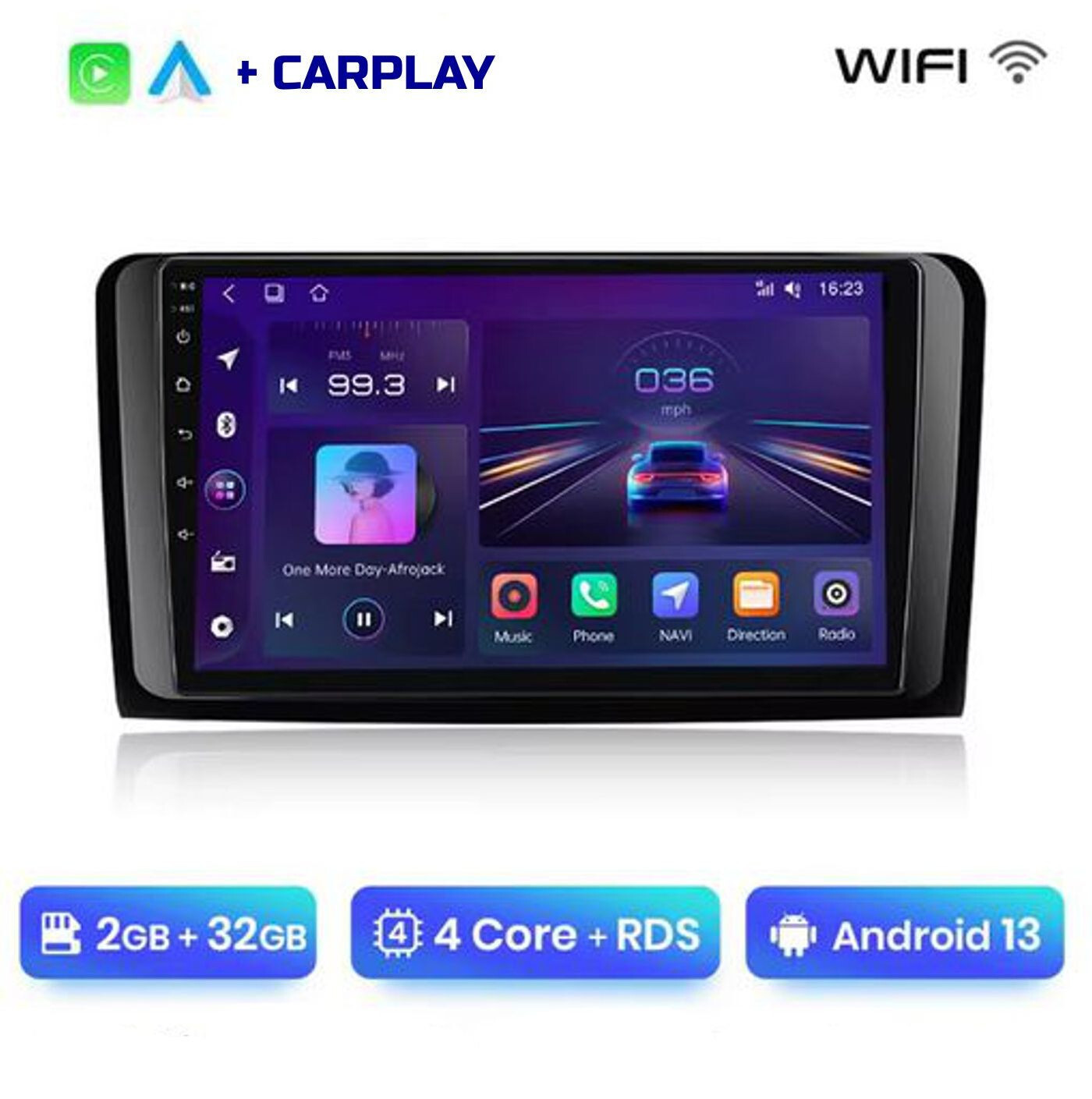 Autoradio Mercedes ML M-Class W164 Gl-Class X164 tactile GPS CarPlay