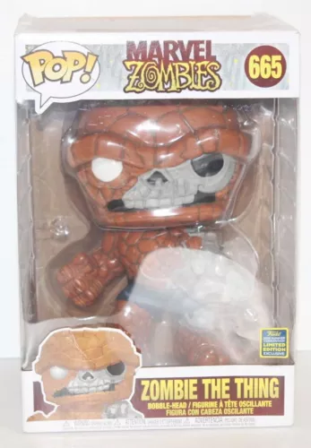 Funko Pop Marvel Zombie The Thing #665 Convention Exclusive 10" Jumbo Figure