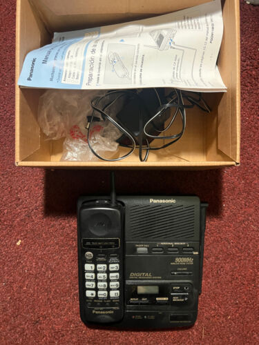 Teléfono inalámbrico Panasonic KX-T9550-B 900mhz usado con caja - Imagen 4 de 10