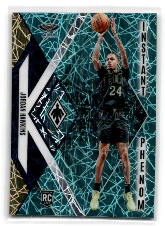 2023-24 Panini Phoenix #14 Jordan Hawkins Instant Phenom Teal Lazer Pelicans