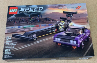 LEGO SPEED 76904 CHAMPIONS: Mopar Dodge SRT Top Fuel Dragster and
