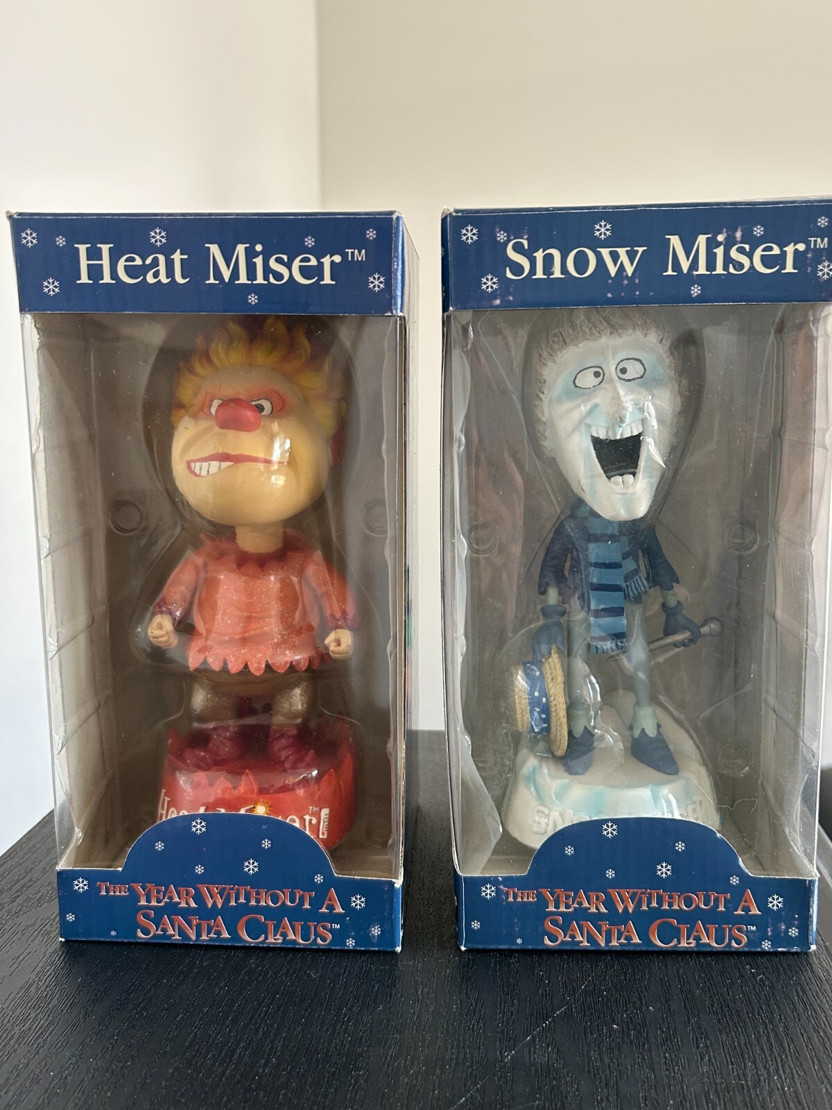 NECA Snow & Heat Miser Head Knockers Year Without A Santa Claus Bobbleheads NIB